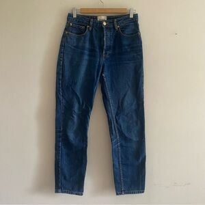 Sezane High Rise Dark Wash Jeans